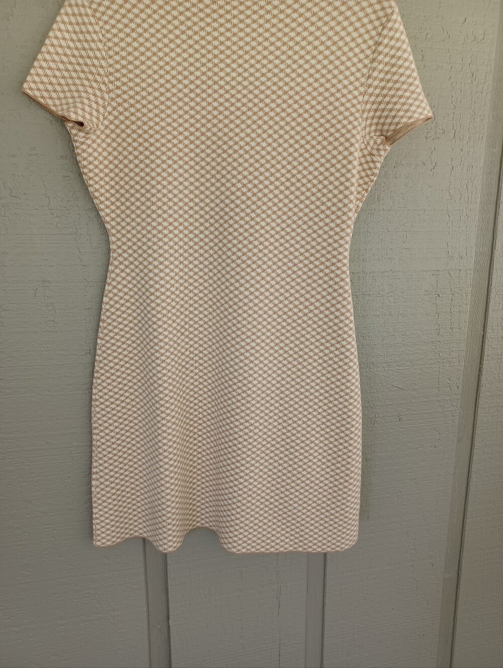 Theory Branteen Short Sleeve Precision Knit Dress Size M Women Preppy Stretch - Picture 7 of 12